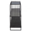 Edge Contemporary Grey Glass Console Table