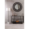 Edge Contemporary Grey Glass Console Table