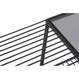 Edge Contemporary Grey Glass Console Table