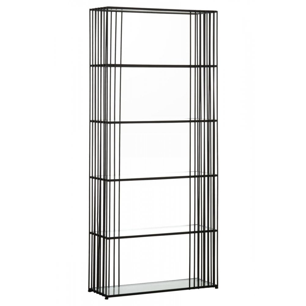 Edge Five Tier Black Bookshelf