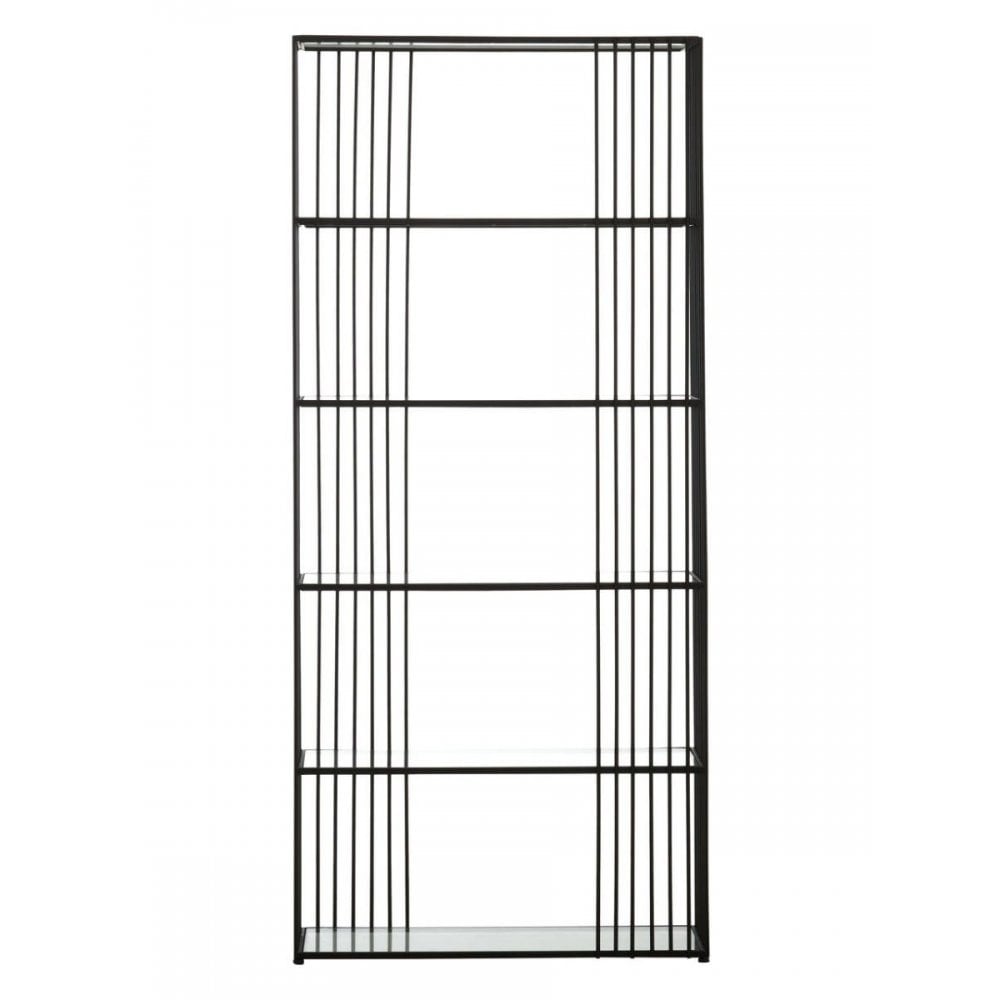 Edge Five Tier Black Bookshelf