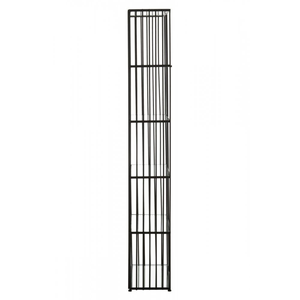 Edge Five Tier Black Bookshelf