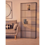 Edge Five Tier Black Bookshelf