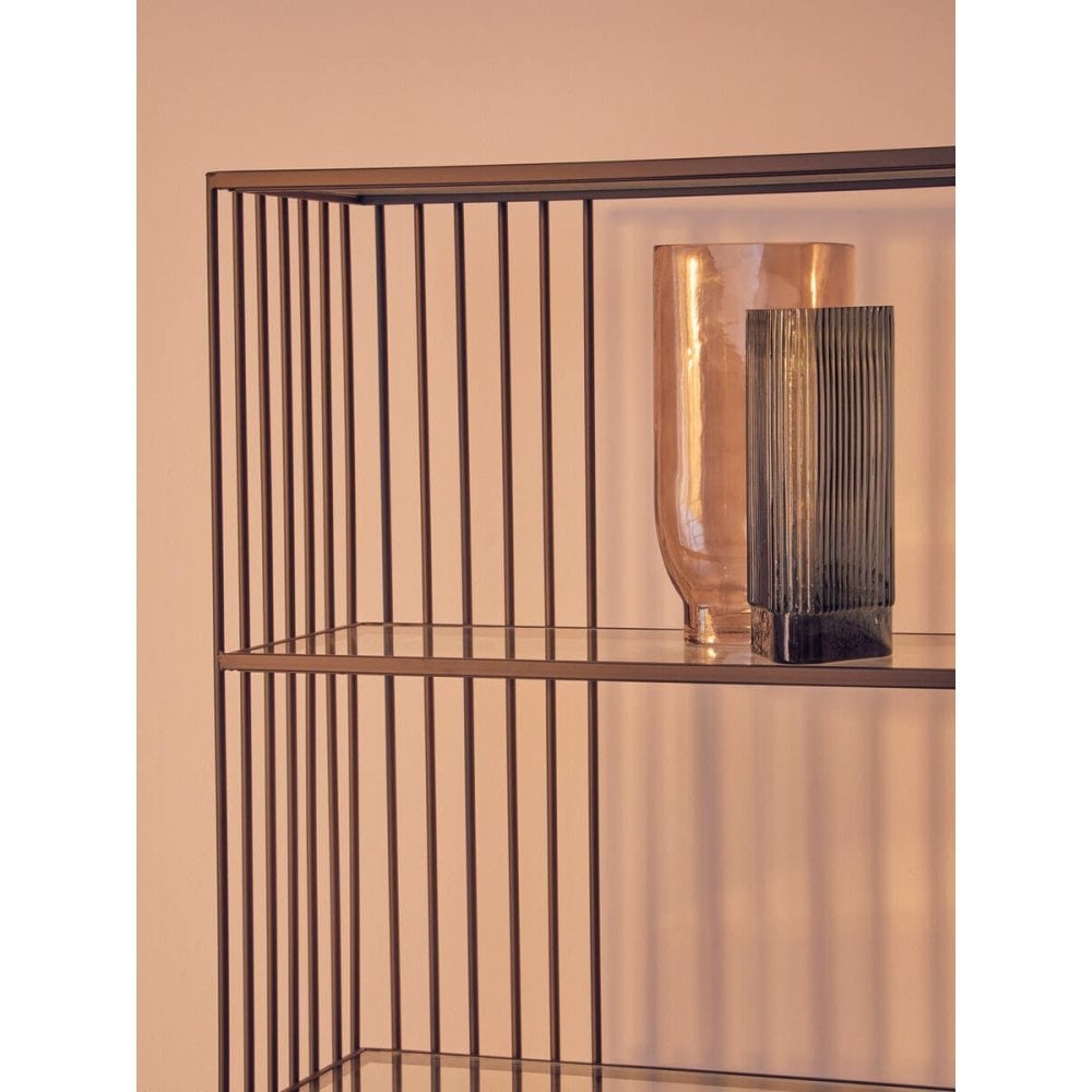 Edge Five Tier Black Bookshelf