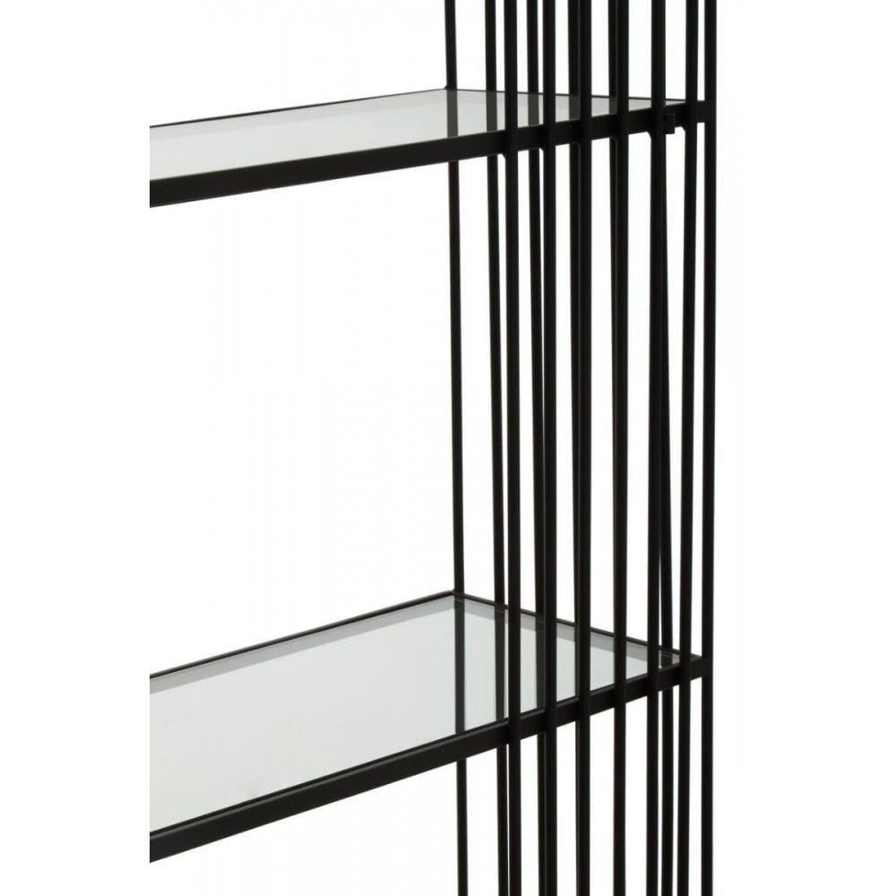 Edge Five Tier Black Bookshelf