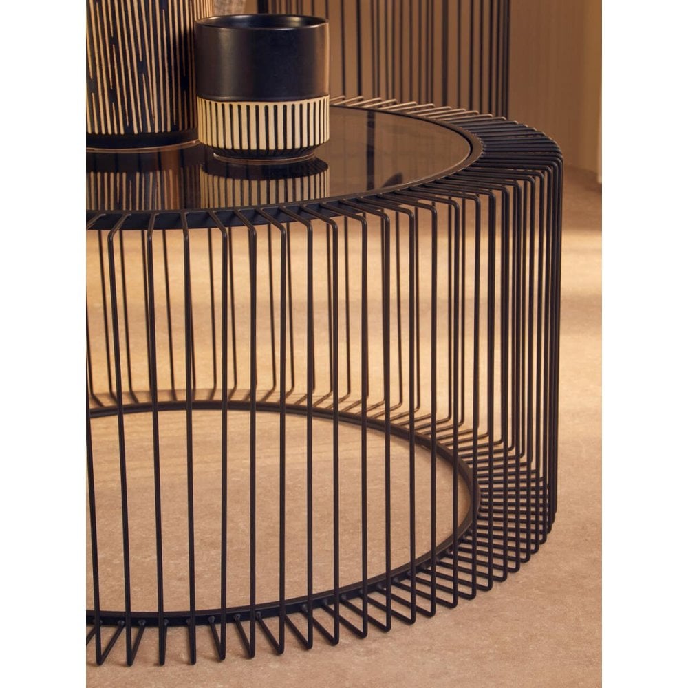 Edge Round Glass Coffee Table