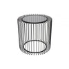 Edge Round Glass End Table