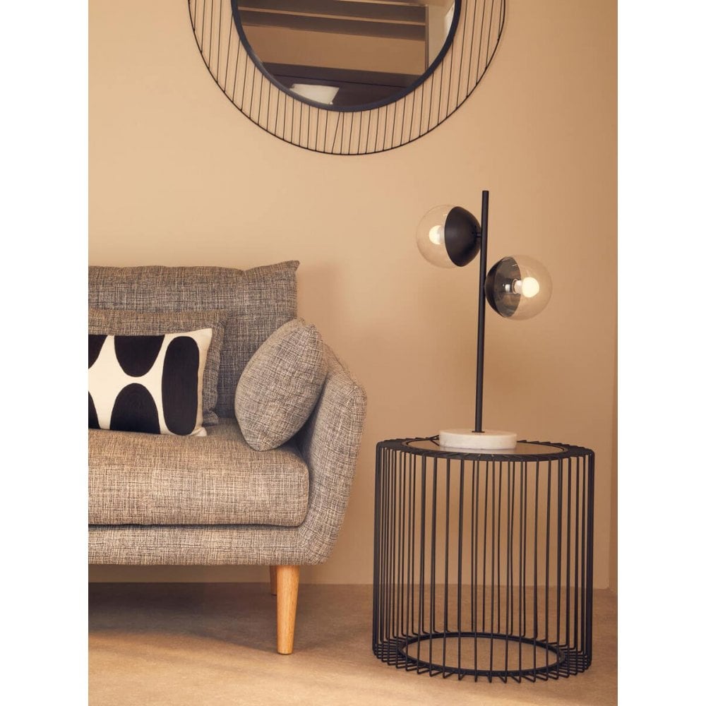 Edge Round Glass End Table