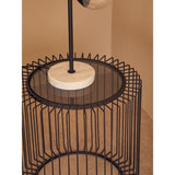 Edge Round Glass End Table