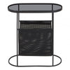 Edge Grey Glass Side Table