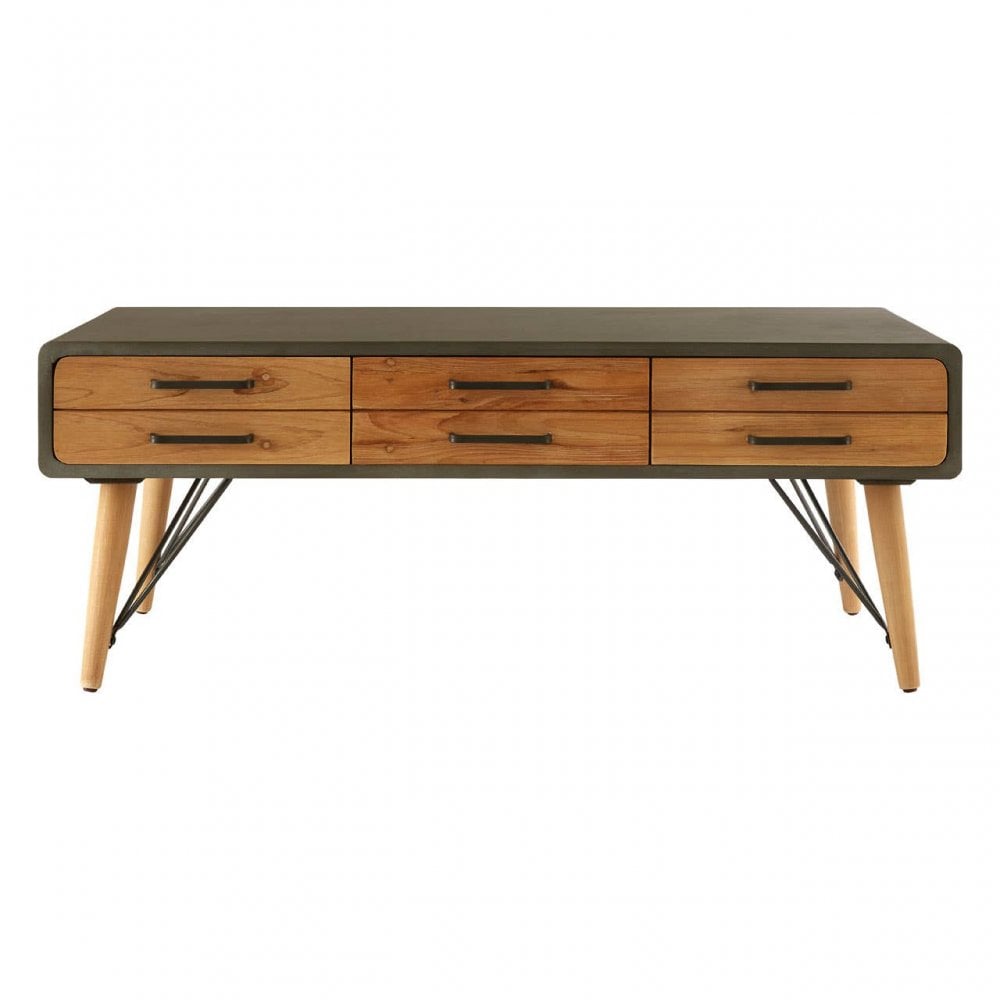 Haven Coffee Table with Six Drawers