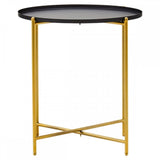 Orion Black Top Side Table