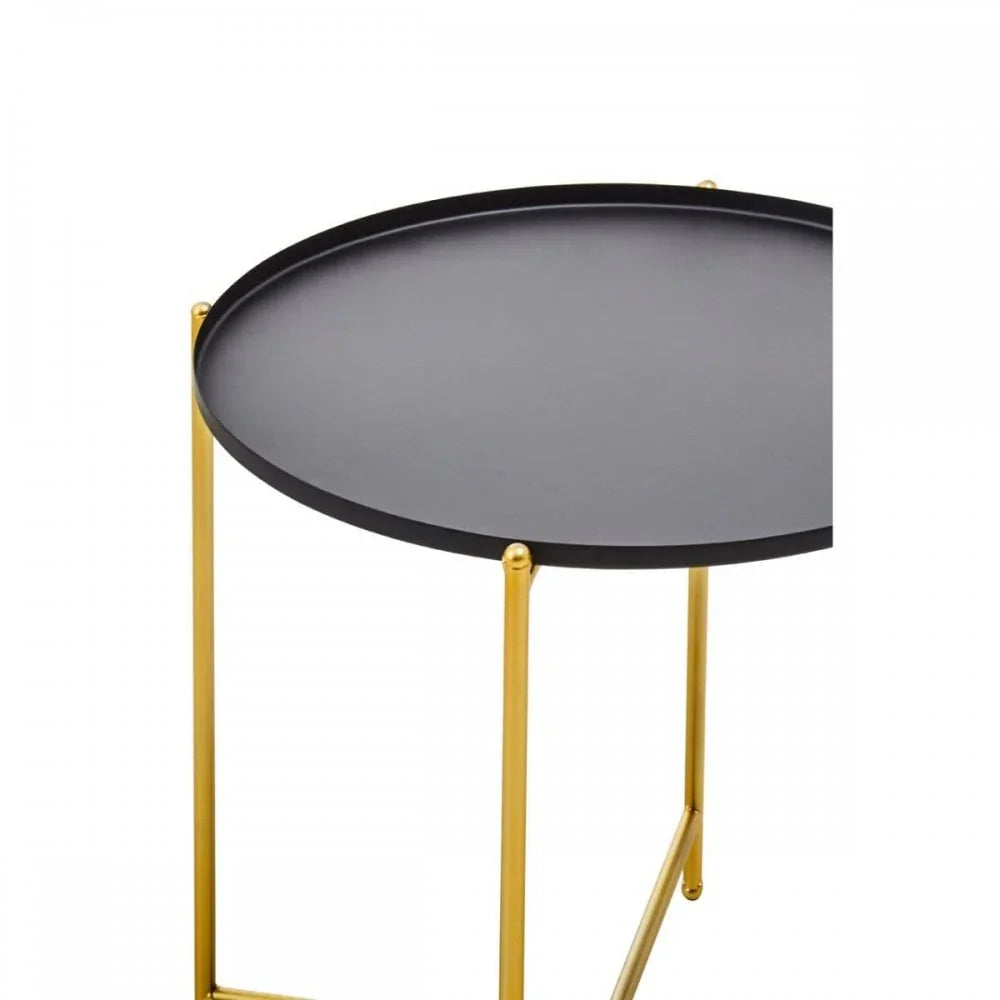 Orion Black Top Side Table