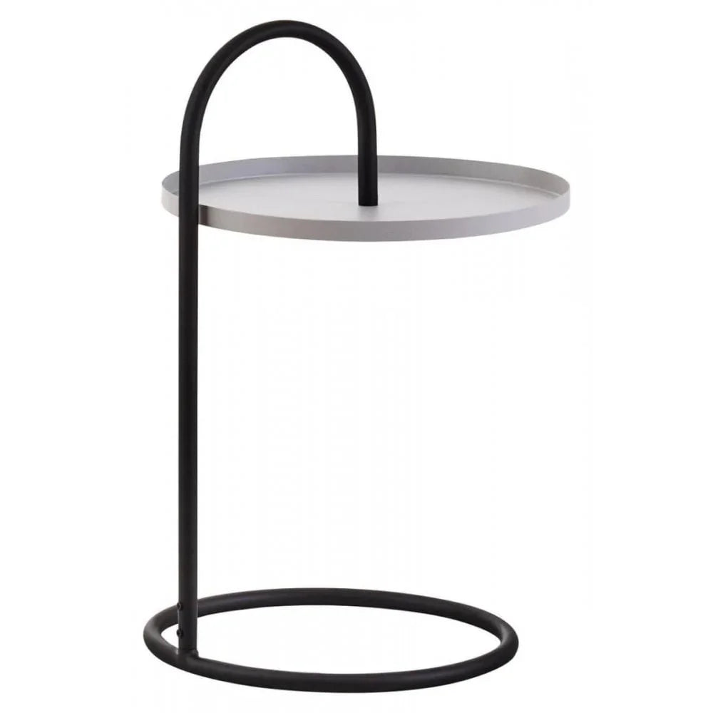 Orion Grey &amp; Black Hanging Top Side Table