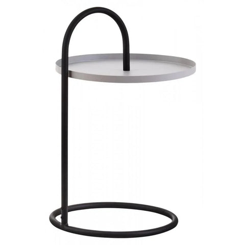 Orion Grey &amp; Black Hanging Top Side Table