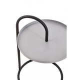 Orion Grey &amp; Black Hanging Top Side Table