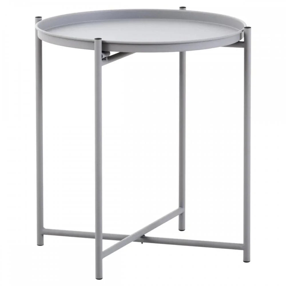 Orion Grey Iron Side Table