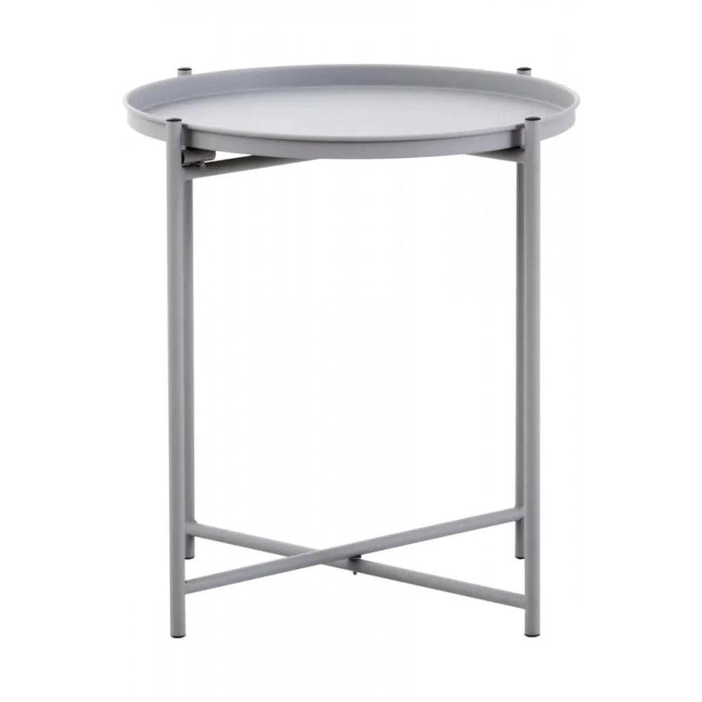 Orion Grey Iron Side Table
