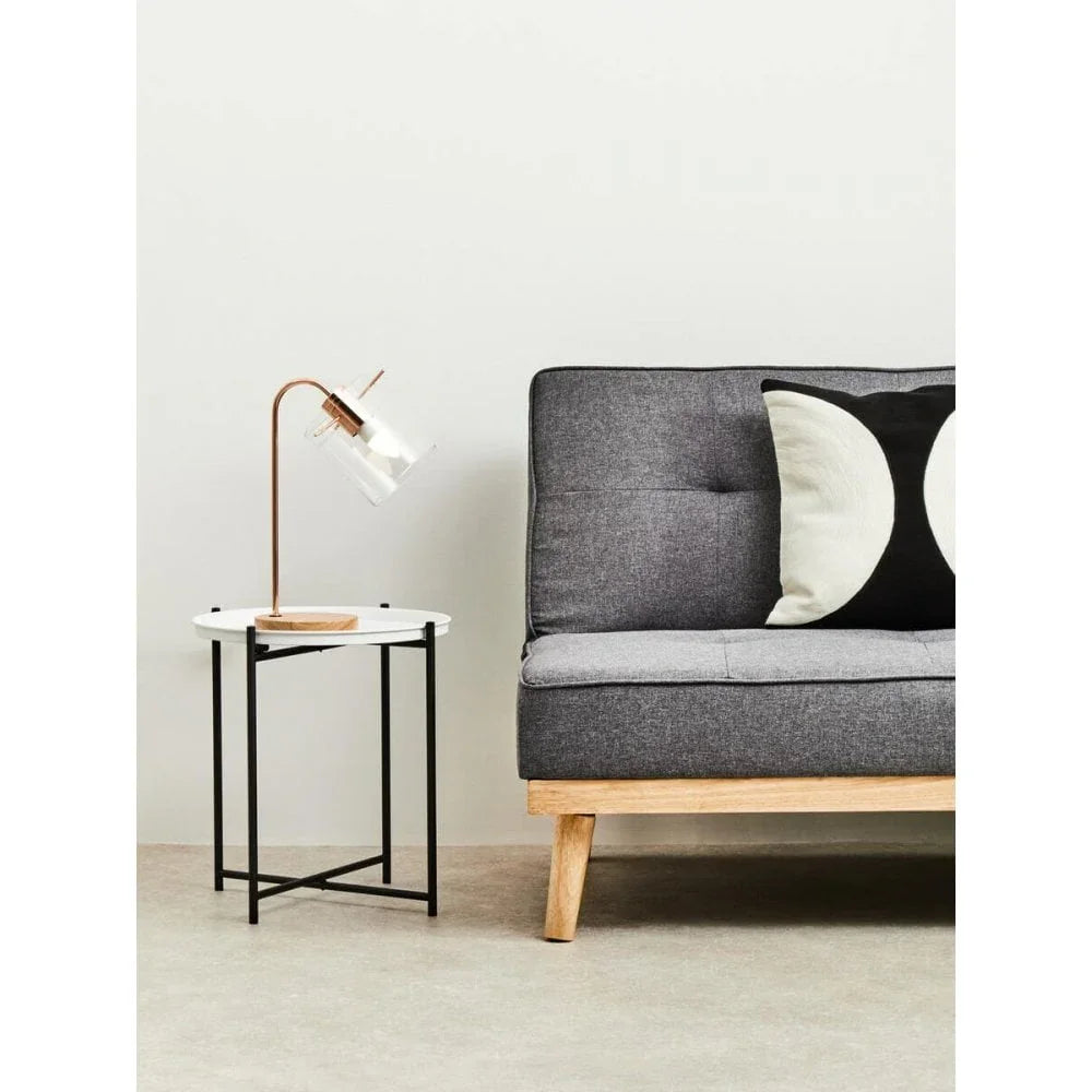 Orion Round White Top Side Table