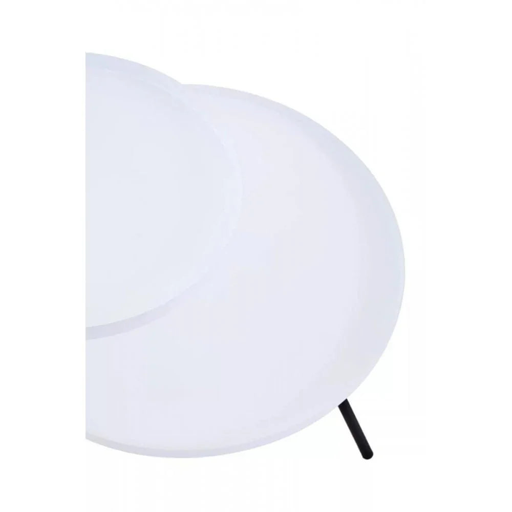 Orion Two Shelf White &amp; Black Side Table