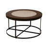 Vero Side Table With Latticed Base