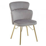 Vero Grey Velvet Chair