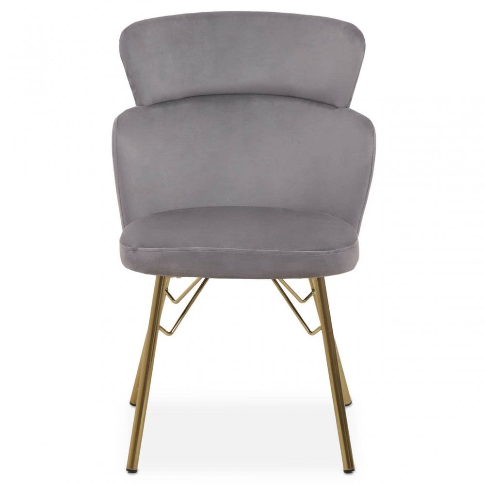 Vero Grey Velvet Chair