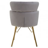 Vero Grey Velvet Chair