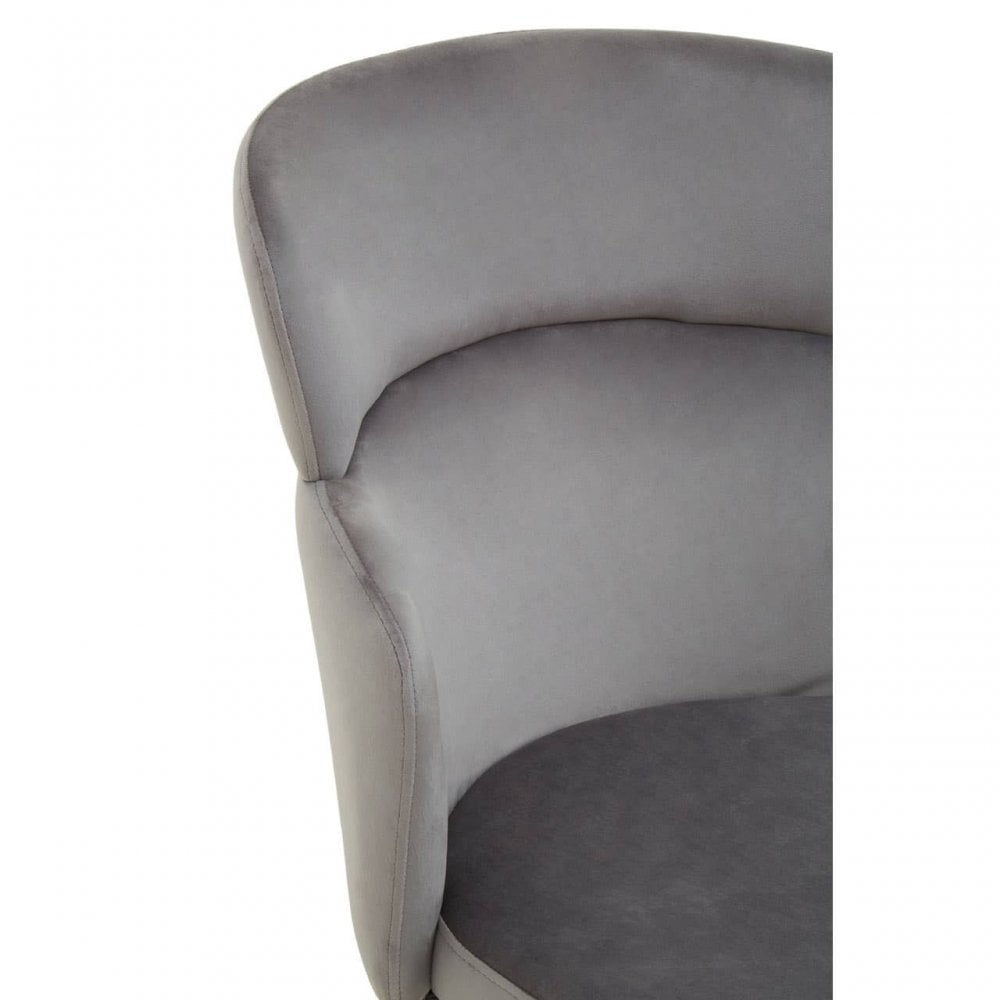 Vero Grey Velvet Chair