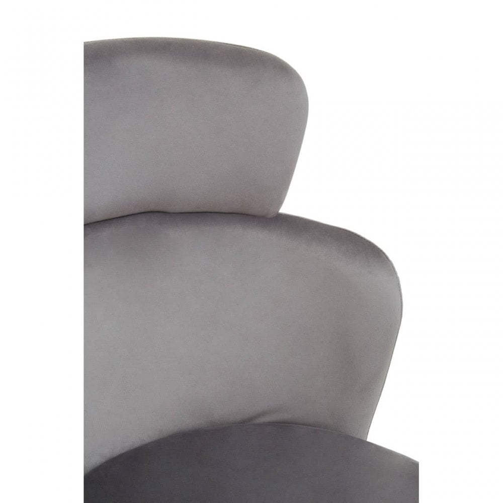 Vero Grey Velvet Chair