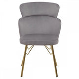 Vero Grey Velvet Chair