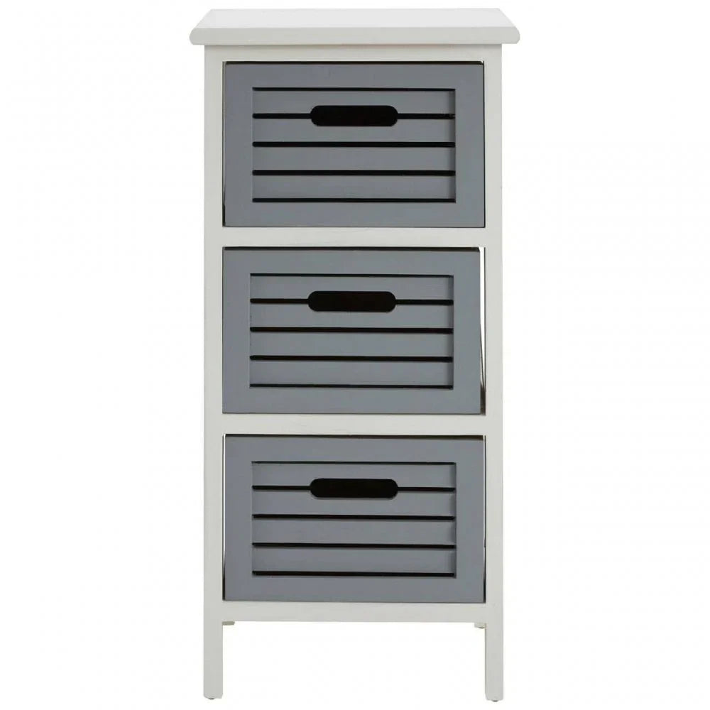 Oakstone 3 Grey Drawers Unit