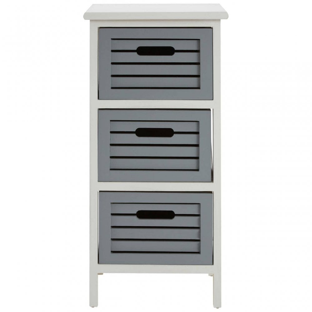 Oakstone 3 Grey Drawers Unit