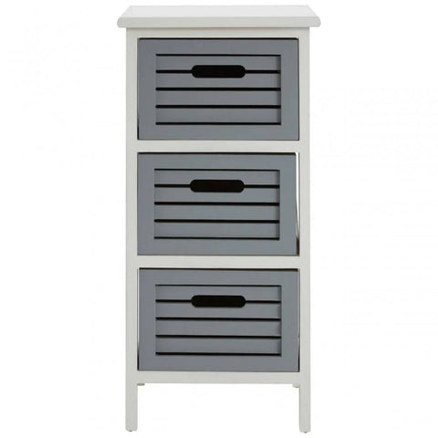 Oakstone 3 Grey Drawers Unit