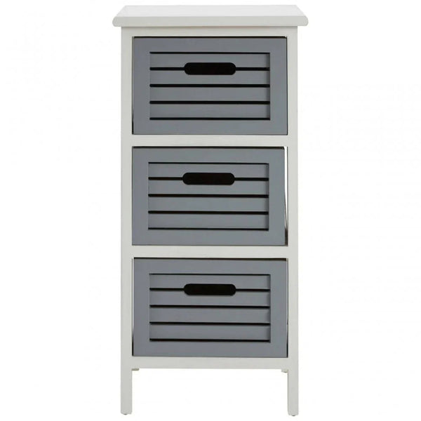 Oakstone 3 Grey Drawers Unit