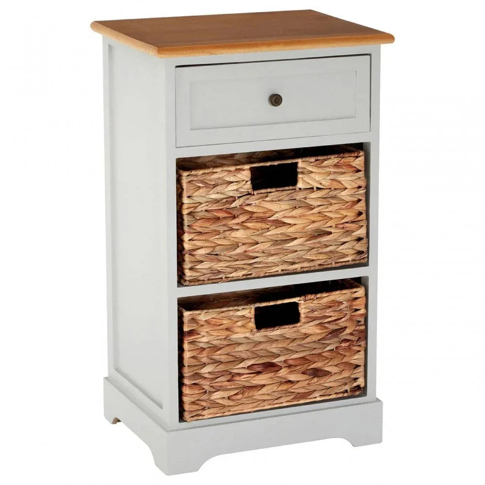 Oakstone One Drawer Two Baskets Cabinet