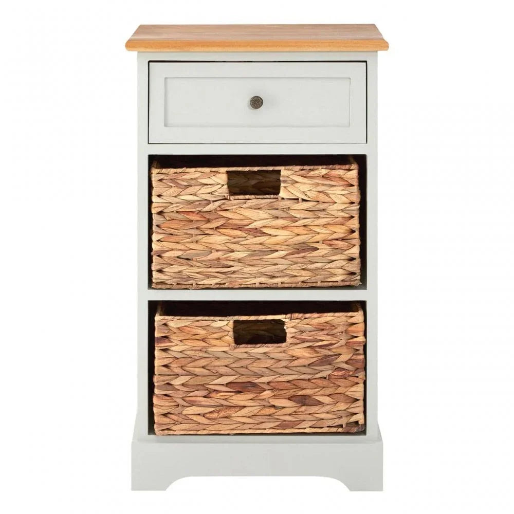 Oakstone One Drawer Two Baskets Cabinet