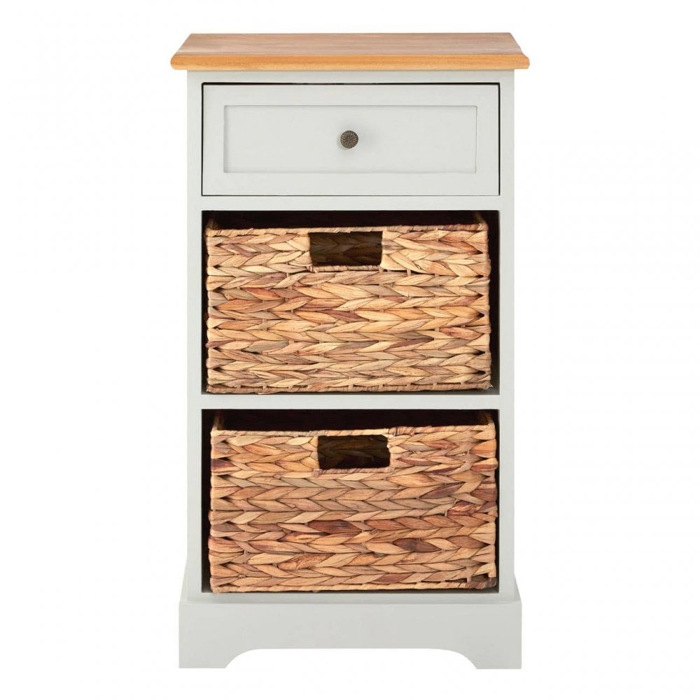Oakstone One Drawer Two Baskets Cabinet