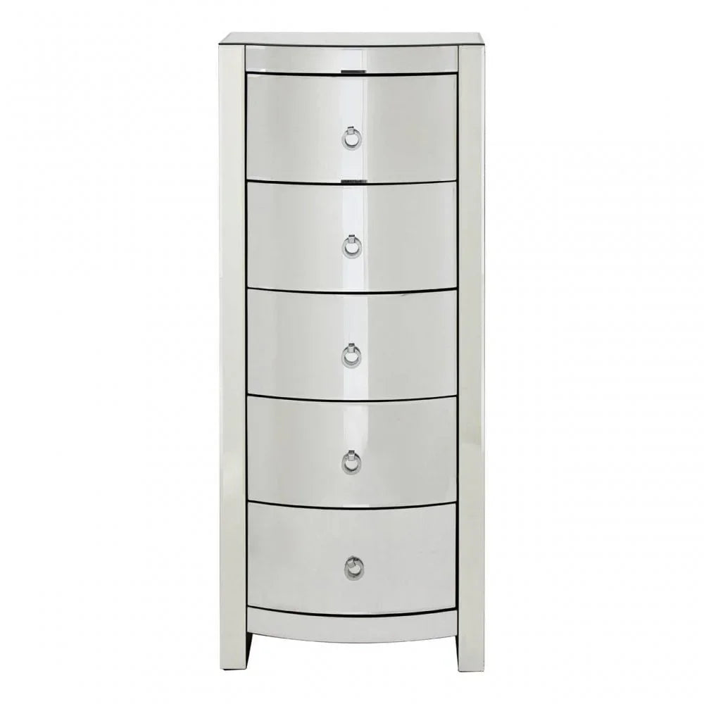 Calista Curved Tall Boy Drawers
