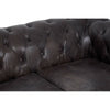 Cambridge 2 Seat Grey Leather Sofa