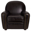 Cambridge Black Leather Classic Armchair