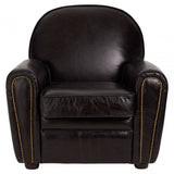 Cambridge Black Leather Classic Armchair