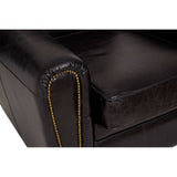 Cambridge Black Leather Classic Armchair