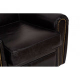 Cambridge Black Leather Classic Armchair