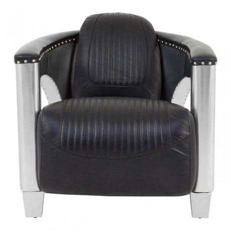 Cambridge Black Leather Sofa Chair