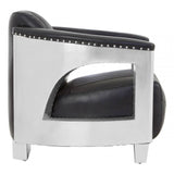 Cambridge Black Leather Sofa Chair
