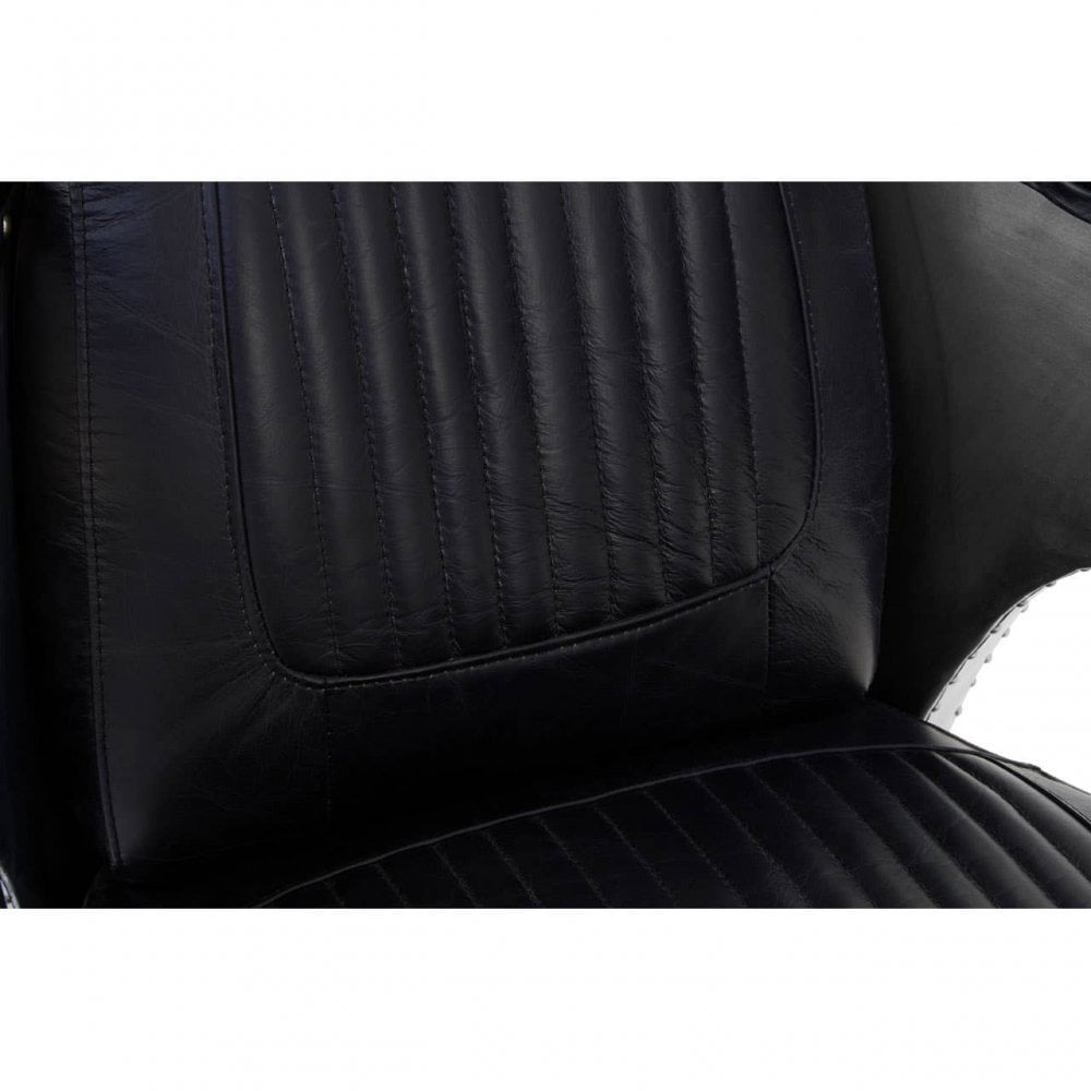 Cambridge Black Leather Sofa Chair