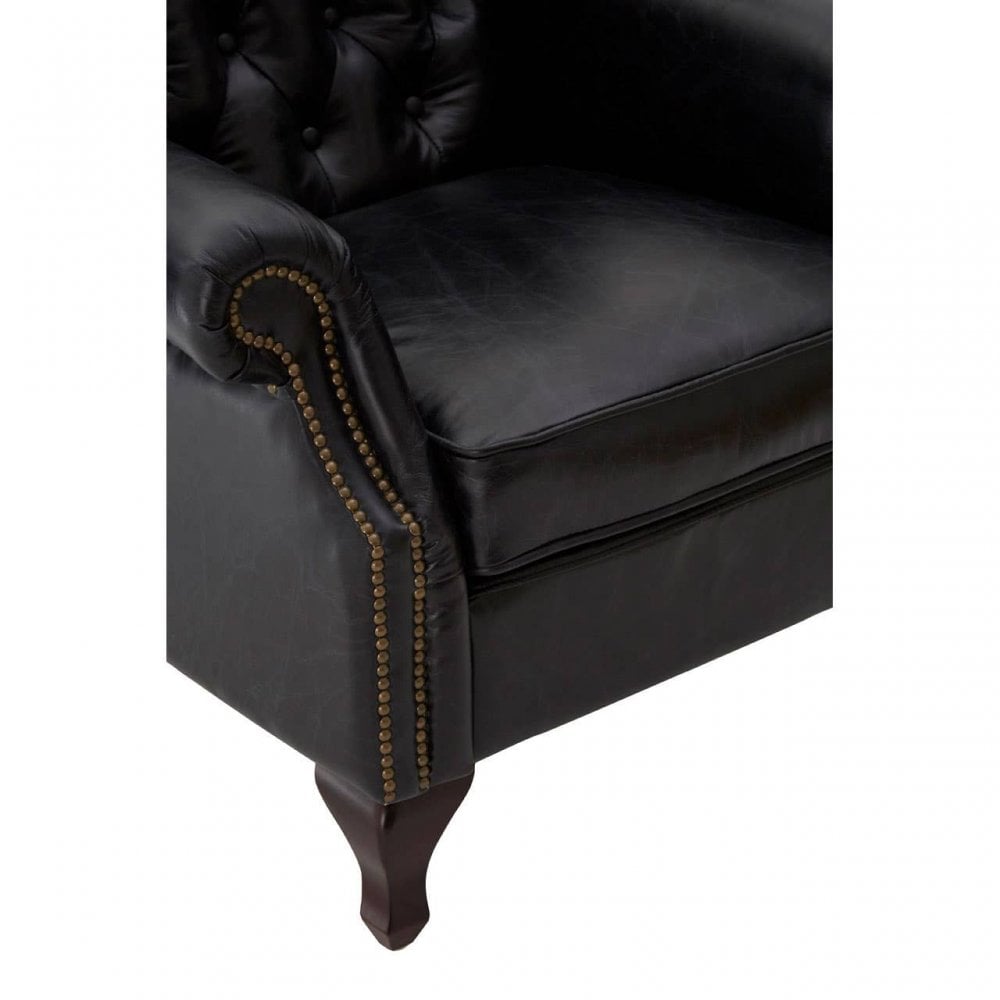 Cambridge Black Scroll Armchair