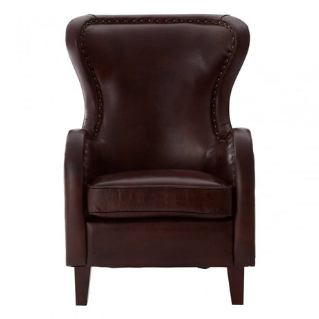 Cambridge Dark Coffee Leather Armchair