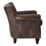 Cambridge Dark Grey Scroll Armchair